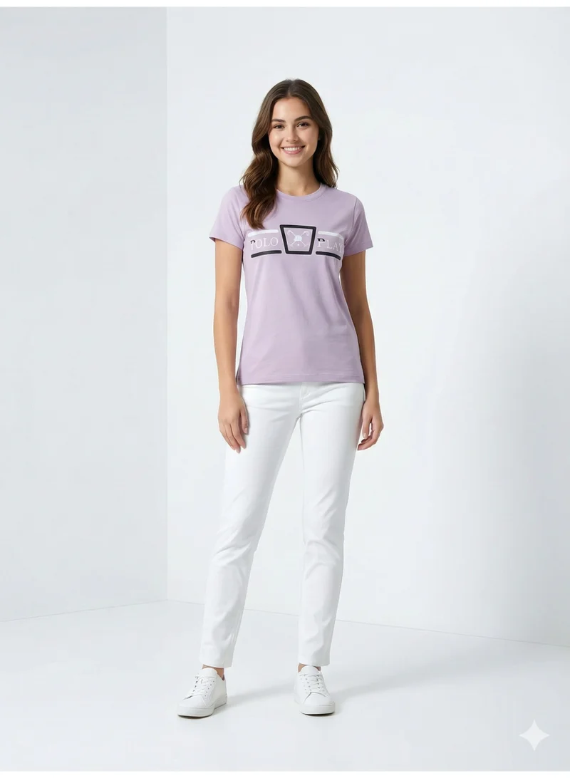 لعب البولو Girls Graphic T-shirt -LILAC